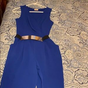 Blue jumpsuit